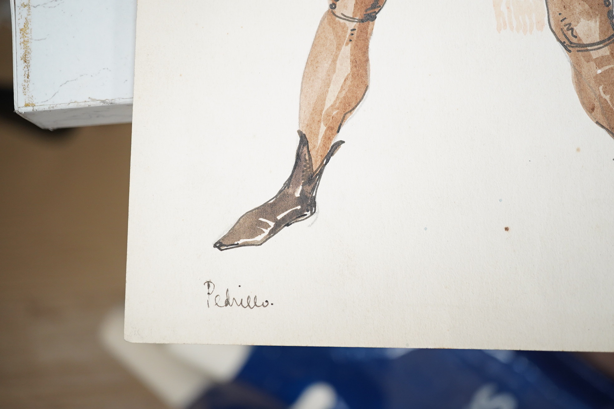 Adrian Paul Allinson ROI (1890-1959), watercolour from the artists sketch book, Portrait, signed. Condition - fair
